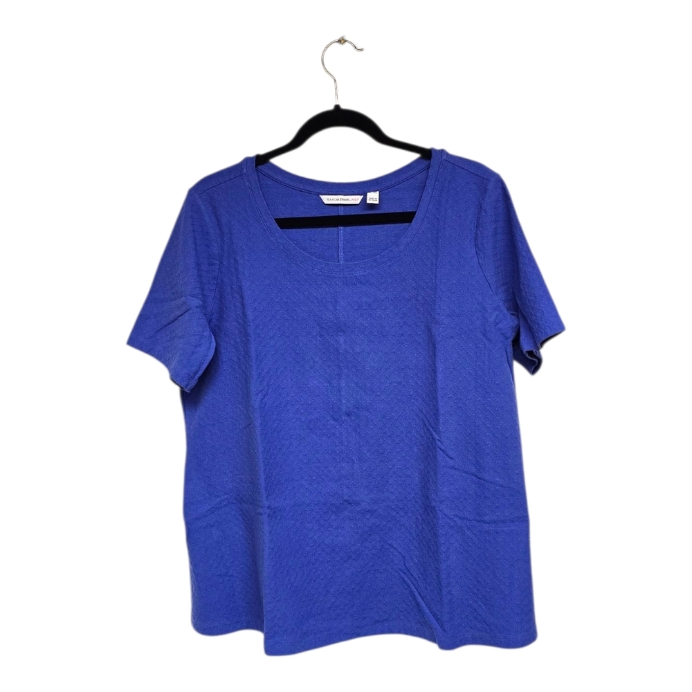 Isaac Mizrahi Cobalt Blue Short Sleeve Tee